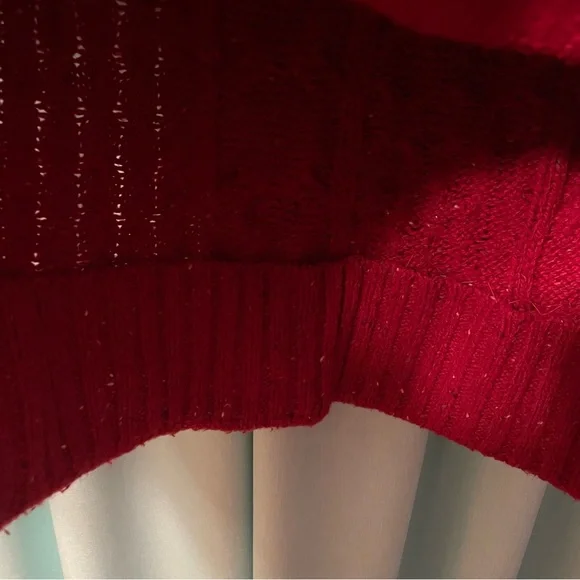 St. Johns Bay Red Womens Sweater - Picture 5 of 5